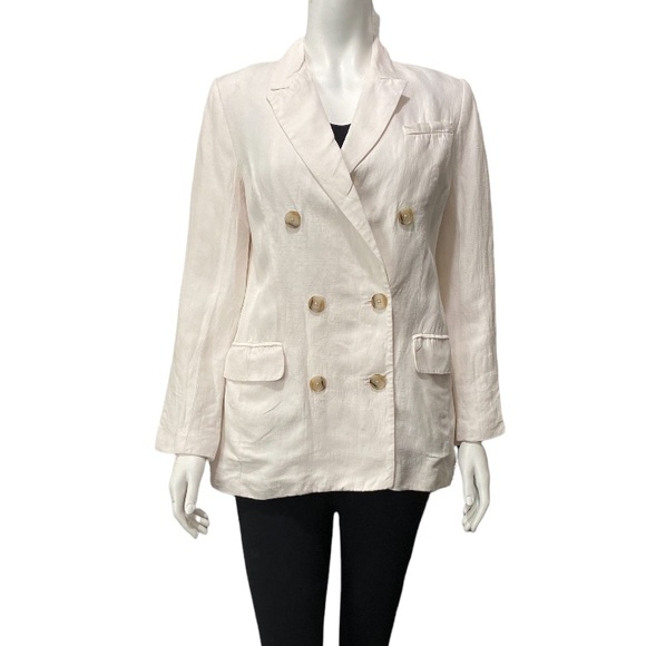 NWOT Babaton Cross Breath Cream Blazer Size 6 - Picture 5 of 16